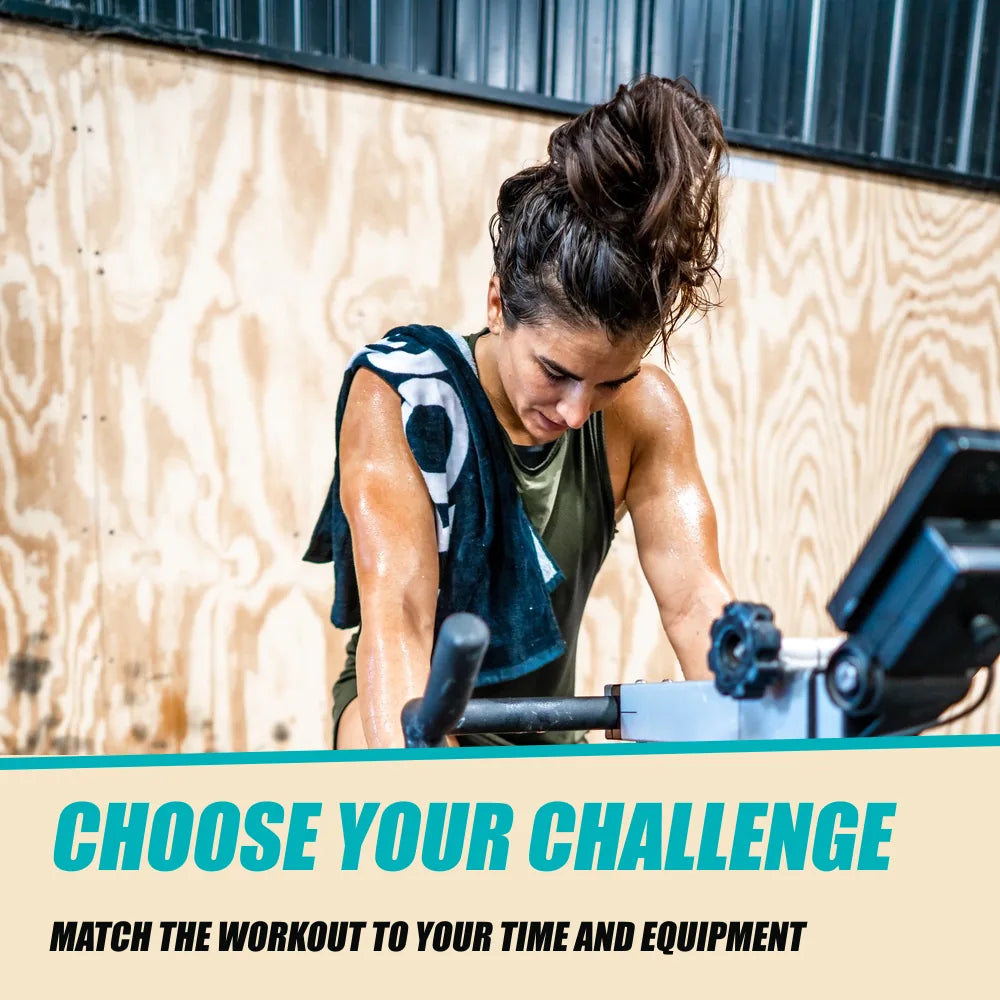 100 Gym & Partner Workouts. Choose your challenge. Air-bike training