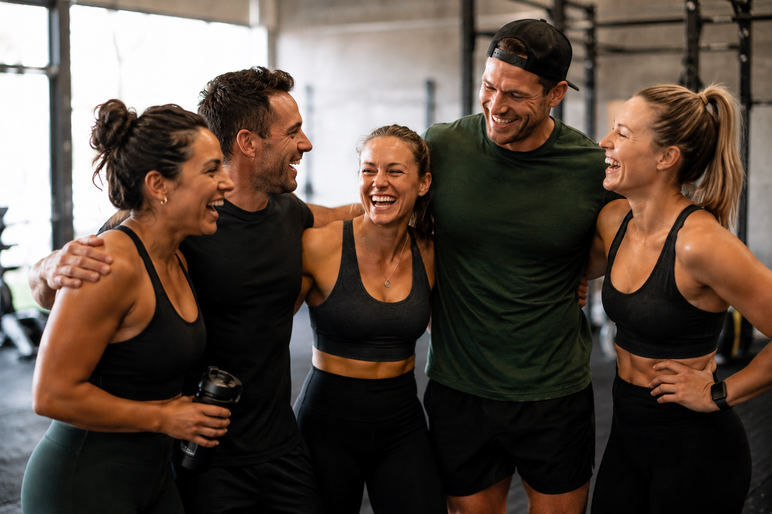 Group of Grown Strong members together after a workout