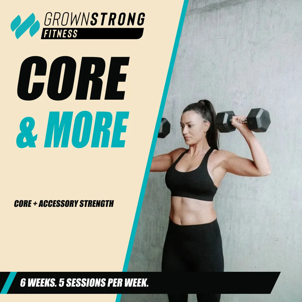 Core & More. Dumbbell shoulder press. 6 WEEKS. 5 SESSIONS PER WEEK.