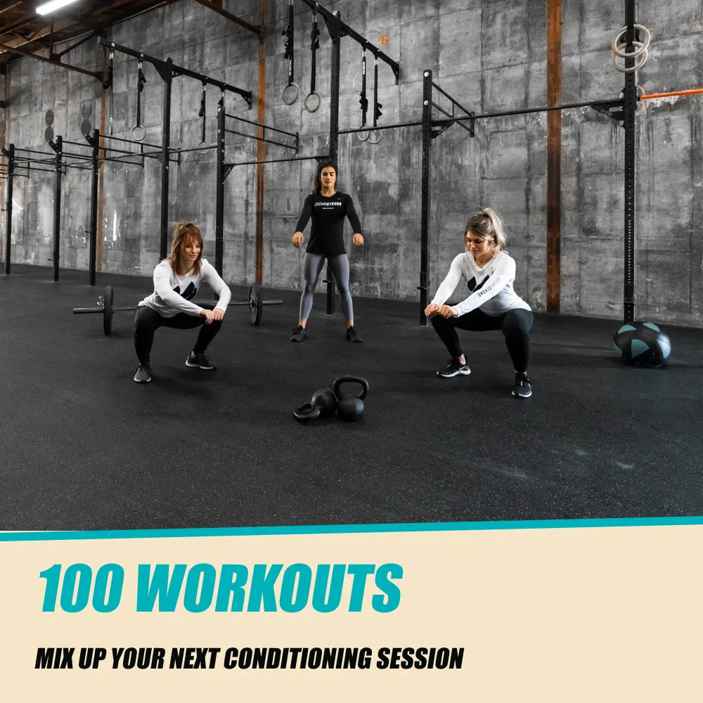 100 Gym & Partner Workouts. 100 workouts. Group bodyweight squats